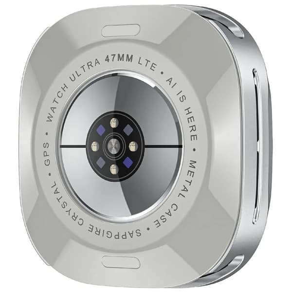Mobilskal till Galaxy Watch Ultra (47mm) Bumper - Silver/Vit Silver