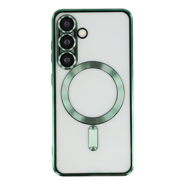 Mobilskal för Samsung Galaxy S26 Magnetiskt TPU + Glaslins Skydd - Grön