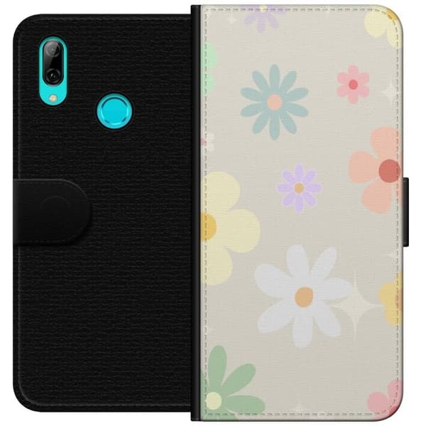 Pungcover til Huawei P smart 2019 med falmende blomster