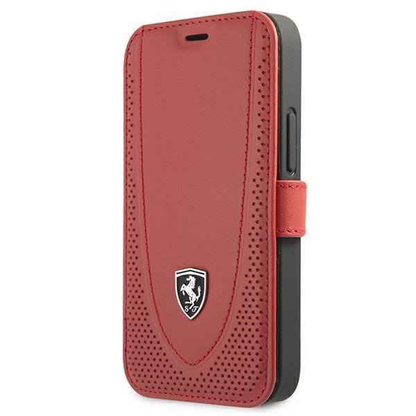 Ferrari Plånboksfodral iPhone 12 mini Off Track Perforated - Röd Röd