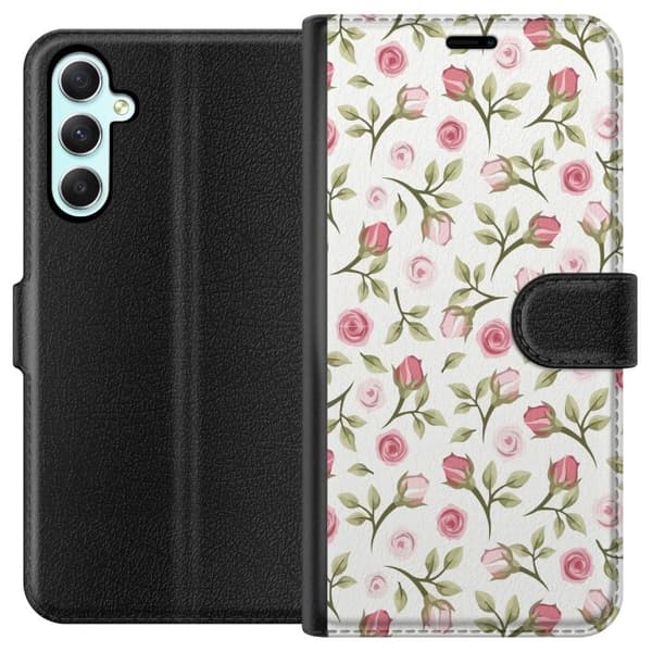 Plånboksfodral till Samsung Galaxy A34 med Blommigt
