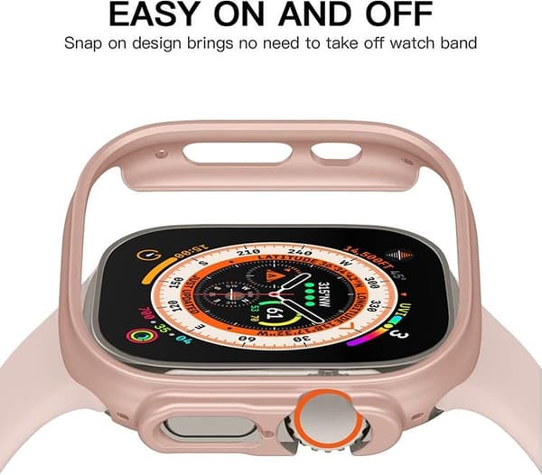 Apple Watch Ultra (49mm) Skal Shockproof - Rosa Guld Guld
