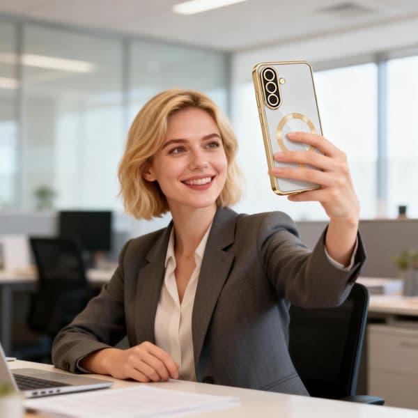 Tech-Protect Mobilskal För Galaxy A27 Magsafe Magflex - Shiny Guld Guld