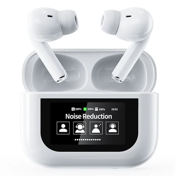 In-Ear Hörlurar Bluetooth med Pekskärm YW07 - Vit Vit