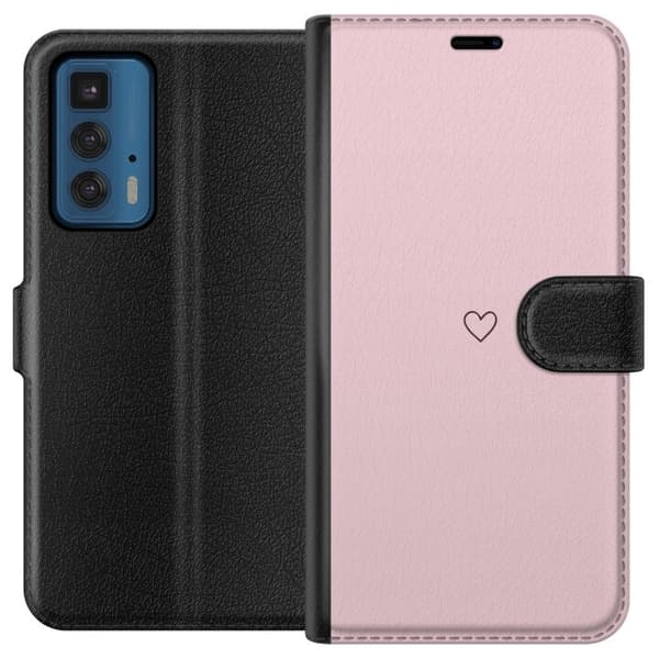 Plånboksfodral till Motorola Edge 20 Pro med Litet Hjärta