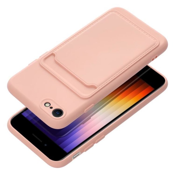 Forcell iPhone 7/8/SE (2020/2022) Kuori Korttikotelo - Pinkki