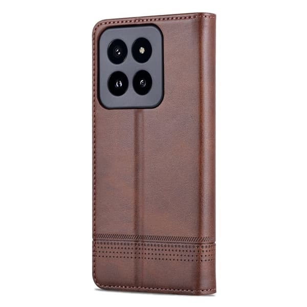 AZNS Xiaomi 14 Pro Plånboksfodral Magnetisk - Konstläder - Brun