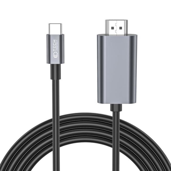 Tech-Protect kabel USB-C til HDMI Ultraboost - Sort
