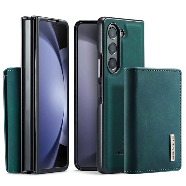 DG.MING Magnetiskt Avtagbart Plånboksfodral Samsung Galaxy Z Fold5 Grön