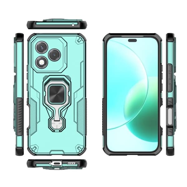 WANLONFENG Mobilskal till Honor 400 Lite Kickstand - Grön Grön