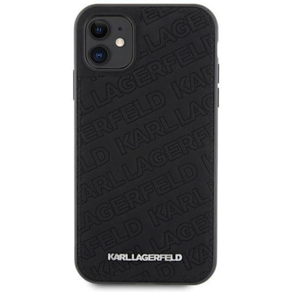KARL LAGERFELD iPhone 11/XR Mobilskal Quilted K Pattern - Svart Svart