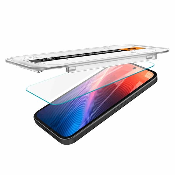 Spigen [2-Pack] Google Pixel 9a Härdat Glas Skärmskydd 'EZ Fit" Transparent