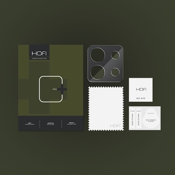 Hofi Xiaomi Redmi Note 13 Pro 5G Kamera Linsskydd Härdat glas - Svart Svart