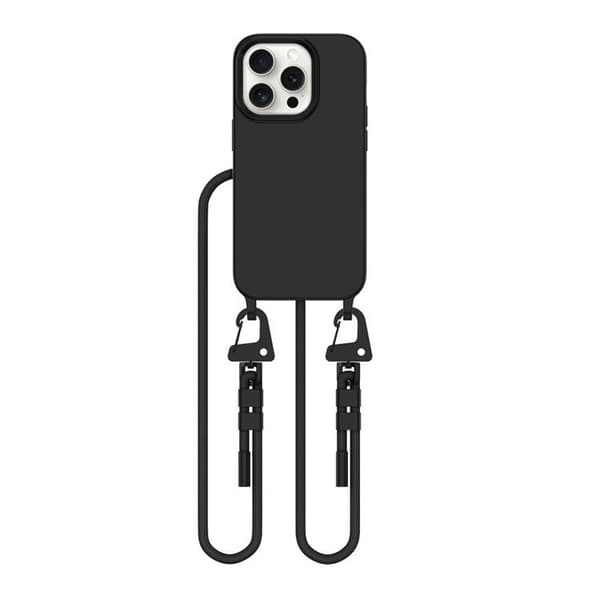 Tech-Protect iPhone 15 Pro mobiltelefon halskædebetræk Magsafe Maghalskæde Svart