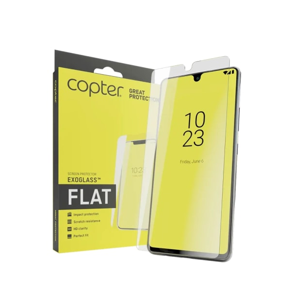 Copter Exoglass litteä karkaistu lasi näytönsuoja iPhone 15 Pro