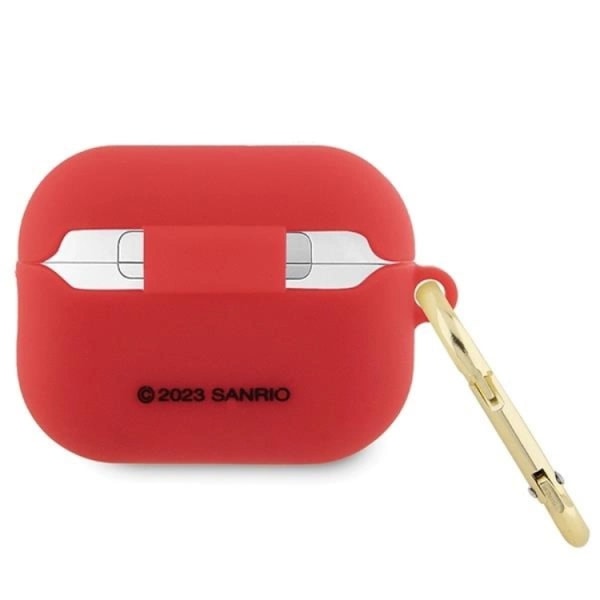 Hello Kitty AirPods Pro 2 (2022/2023) Skal Silikon 3D Kitty Head - Röd
