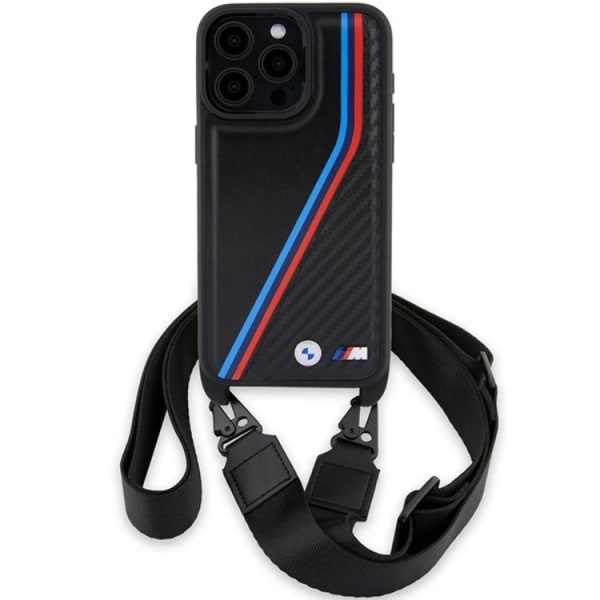 BMW iPhone 15 Pro Max kaulasuoja M Edition Carbon Tricolor