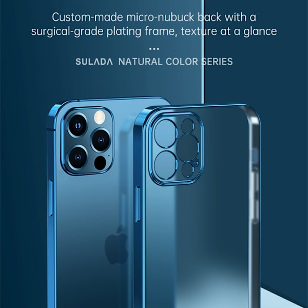 SULADA Mobilskal till iPhone 13 Drop-proof TPU Electroplating Guld