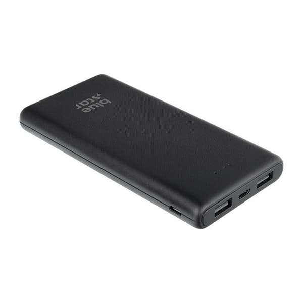 Blå Star Strømbank 10000 mAh 2A W1061 - Sort Black