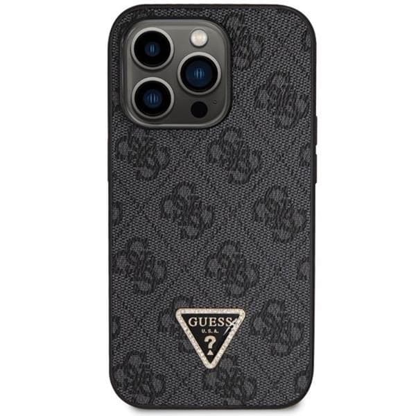 Guess iPhone 13 Pro Mobilskal Crossbody 4G Metal Logo - Musta Black