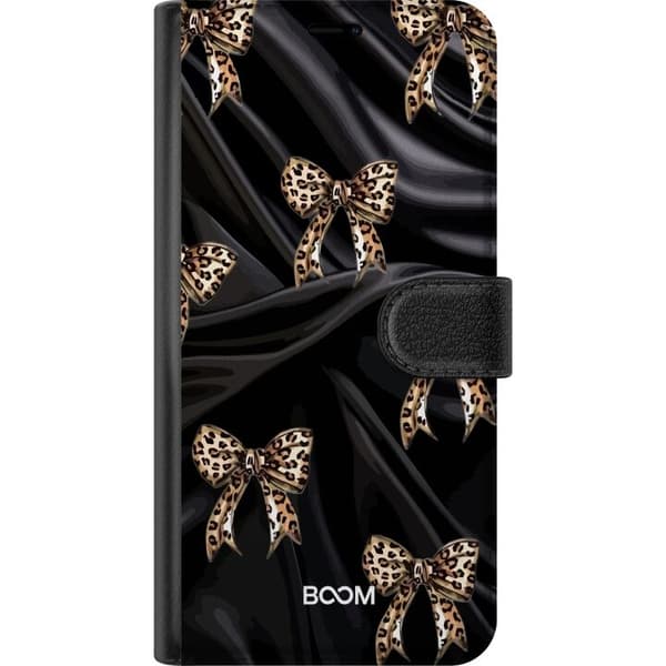 Plånboksfodral till Motorola Edge 50 Fusion med Leopard Bow