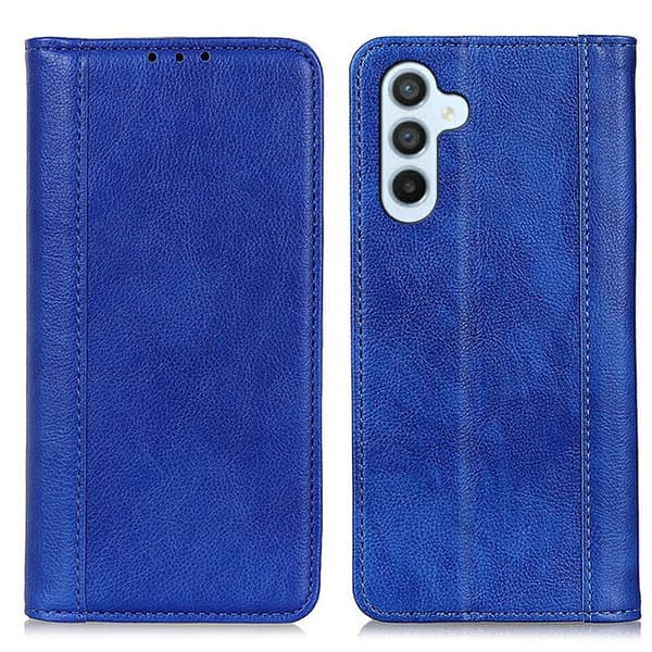 Plånboksfodral för Samsung Galaxy S26 Plus Äkta läder Kickstand - Blå