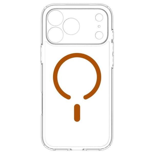 Spigen Mobilskal För iPhone 18 Pro/17 Pro Magsafe Ultra Hybrid - Clear/Orange