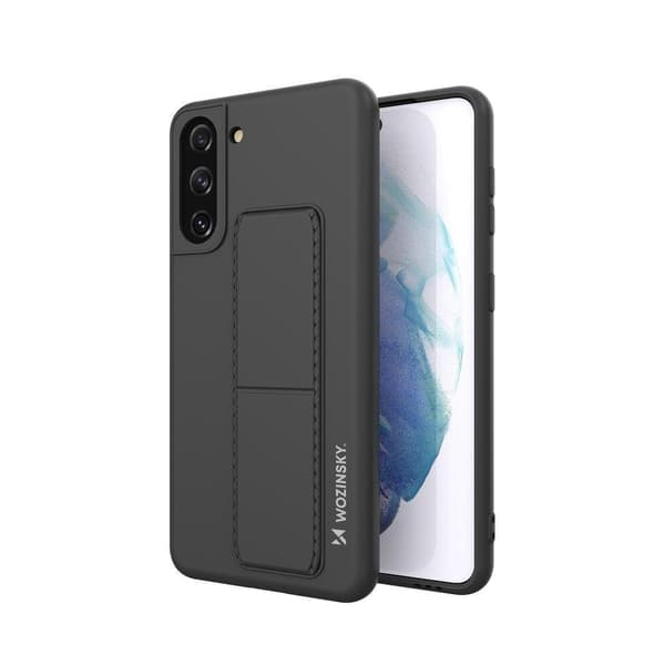 Wozinsky Kickstand Silicone Skal Samsung Galaxy S21 Plus 5G - Svart Black