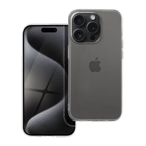 Telefontaske til iPhone 15 Pro 2mm - Gennemsigtig Transparent