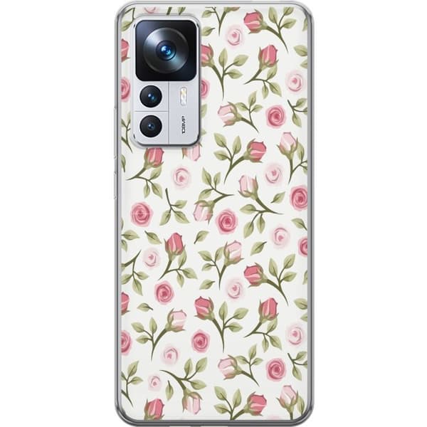 Telefontaske til Xiaomi 12T med blomster