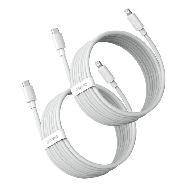 Baseus USB-C till Lightning kabel 20W 2st Simple Wisdom 1.5m