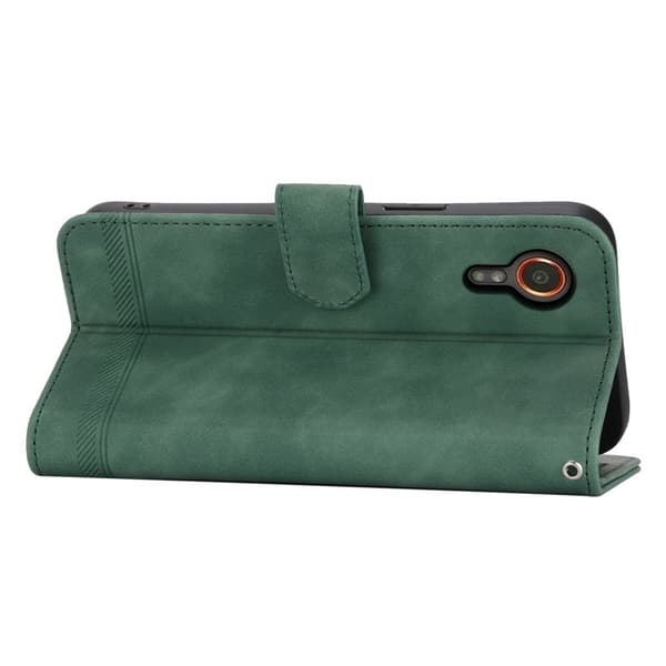 DIERFENG DF-03 Samsung Galaxy Xcover7 Plånboksfodral Konstläder - Grön