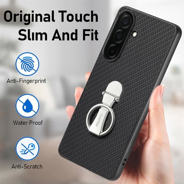 Mobilskal för Samsung Galaxy S26 Plus Kortfack Kickstand - Svart