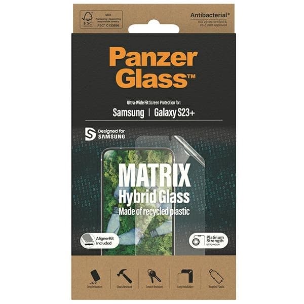 PanzerGlass Galaxy S23 Plus Skärmskydd Matrix Härdat Glas