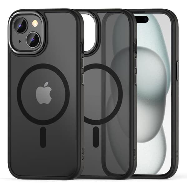 Tech-Protect Mobilskal till iPhone 15 Magsafe Magmat 2 - Svart Svart