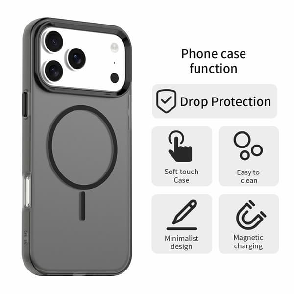 Mobilskal till iPhone 17 Pro Max MagSafe Candy Color - Svart Svart