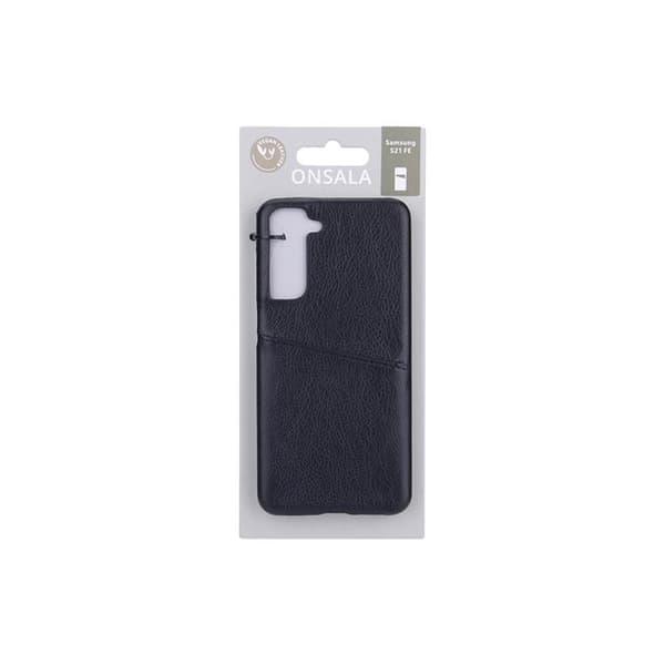 ONSALA Mobiilikotelo korttipaikalla Samsung S21 FE - Musta Black