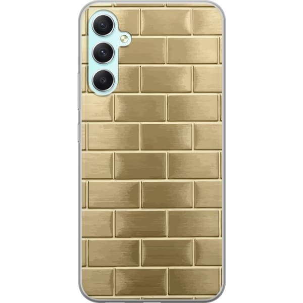 Mobilskal till Samsung Galaxy A34 med Gyllene Murstenar