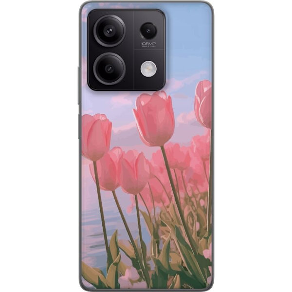 Mobilskal till Xiaomi Redmi Note 13 med Rosa Tulpaner