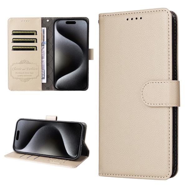 iPhone Air Plånboksfodral RFID Blocking med Handledsrem Beige