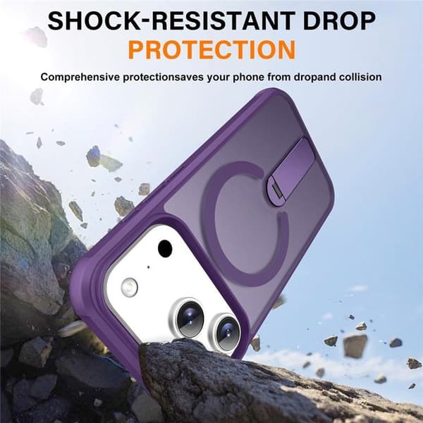 Mobilskal till iPhone 17 Pro Max MagSafe Kickstand - Lila Lila