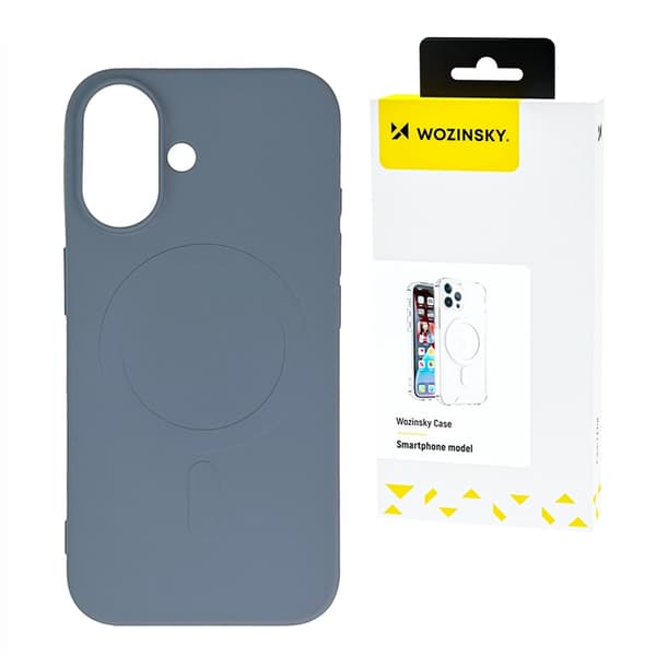 Wozinsky telefontaske til Galaxy S25 Magsafe magnetisk silikone - grå Grå