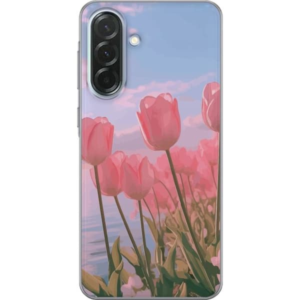 Mobilskal till Samsung Galaxy A36 med Rosa Tulpaner