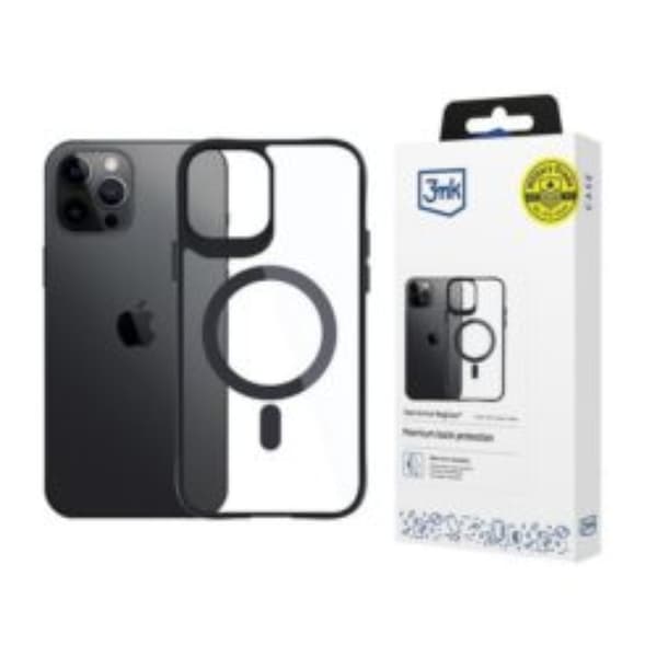 3MK Mobilskal till iPhone 12 Pro Max MagSafe Satin Armor - Svart Svart
