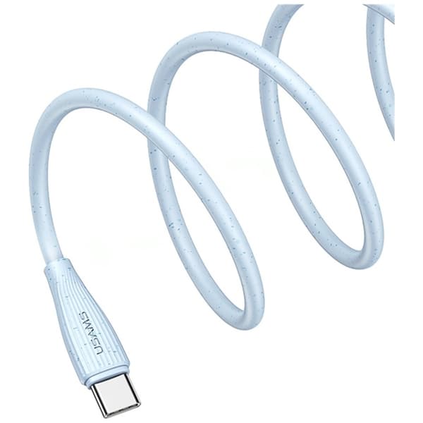 Usams USB-A til USB-C Kabel 1m Green Series - Hvid