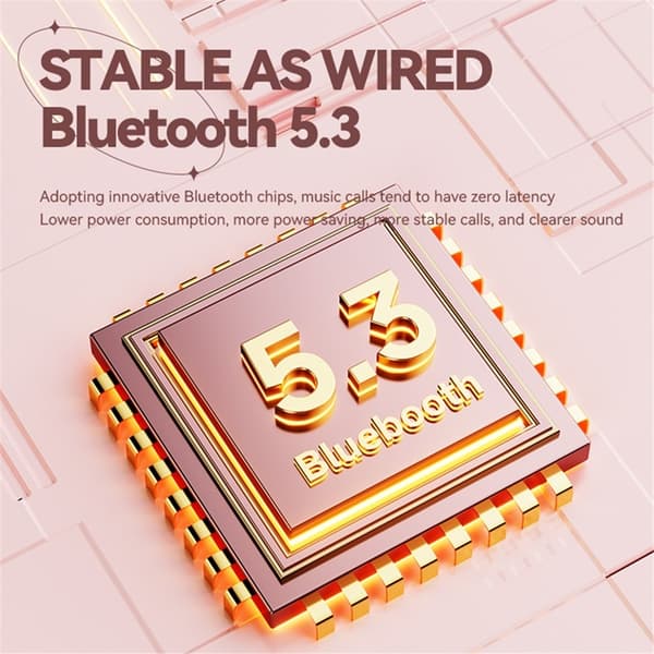 Over-Ear Trådlösa Hörlurar för Barn Bluetooth Cat RGB-ljus KE-30 Blå