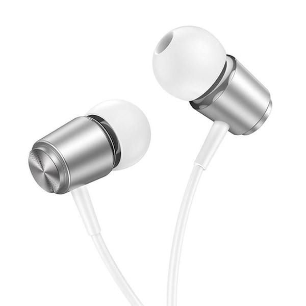 Hoco In-Ear Trådbundna Hörlurar Jack 3.5 mm M108 - Silver Silver