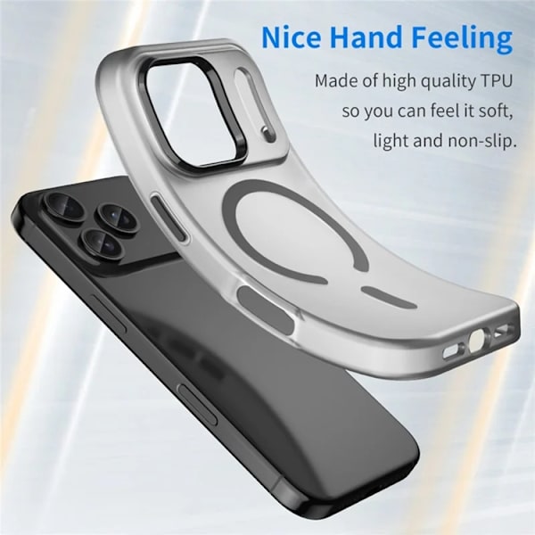 Mobilskal till iPhone 17 Pro MagSafe Matte Translucent - Svart Svart