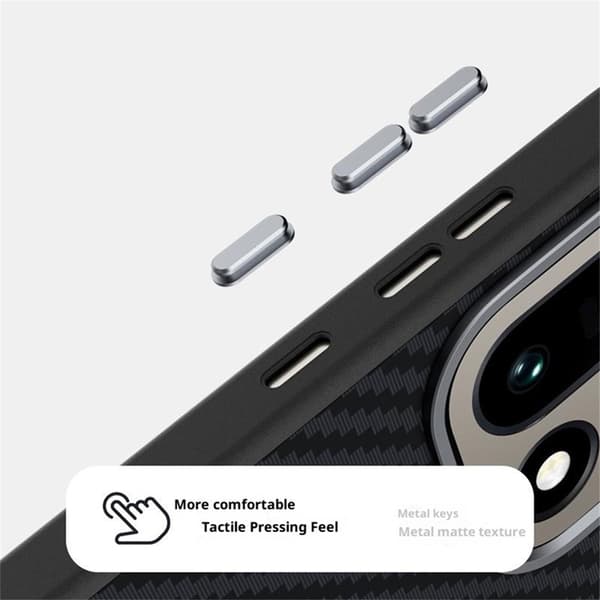 ABEEL Mobilskal till OnePlus 15 MagSafe Carbon Fiber - Blå Blå