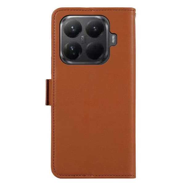 ABEEL Mobilskal till Xiaomi 15T Pro KonstLäder RFID-Skydd - Brun